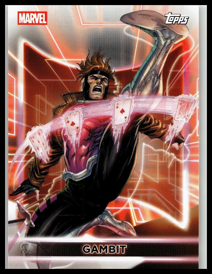 2026 Topps Neon Marvel Gambit #53 Deadpool & Wolverine Marvel Rivals
