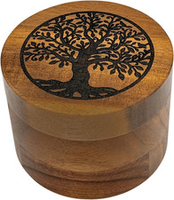 Biodegradable Mini Urn for Human and Pet Ashes with Tree of Life Engraving
