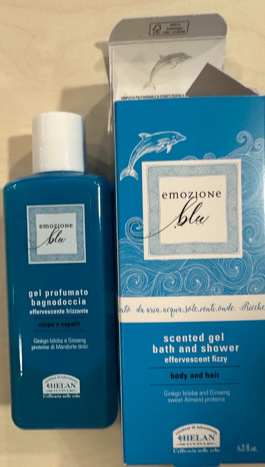 Helan Blu Emozione Gel Profumato Bagnodoccia Per Pelli Sensibili 200 Ml - Immagine 2