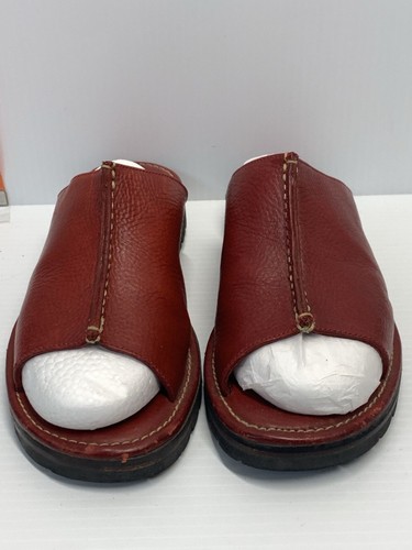 Cole Haan Country Red Leather Slip On Mule Sandals Shoes Sz 8B - Picture 2 of 10
