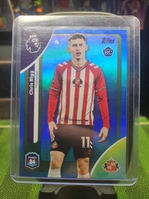 2025-26 Topps Premier League Chris Rigg Sunderland Blue /150 Rookie RC