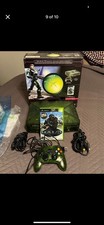 Microsoft original Xbox Halo Special Edition Green Console in box & games 