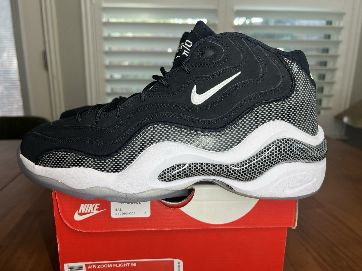 Size 11 - Nike Air Zoom Flight 96 Black White for sale online | eBay