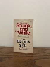 Vintage The Elements of Style William Strunk Jr. & E.B. White 3rd Edition 1979