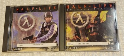 Lot 2x Half Life Counter-Strike & Blue Shift PC Game 2000 CD