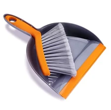 Mini Broom and Dustpan Set - Small Broom and Dustpan Set for Home, Camping Br...