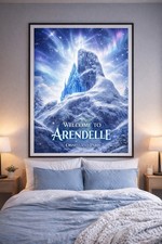 Disney Frozen A4 Print. Willkommen in Arendelle Disneyland Paris Wanddeko Poster