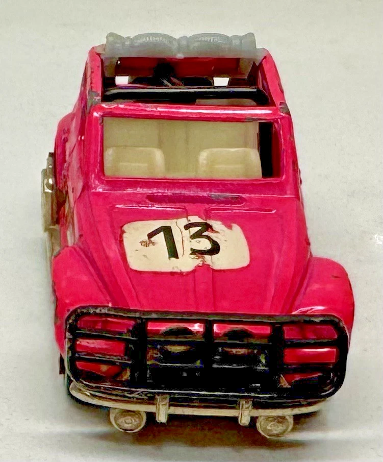 Rare Vintage Majorette Citroen Dyane Maharadjah Rally 1:64 - 237 Pink #13 - Image 4 of 4