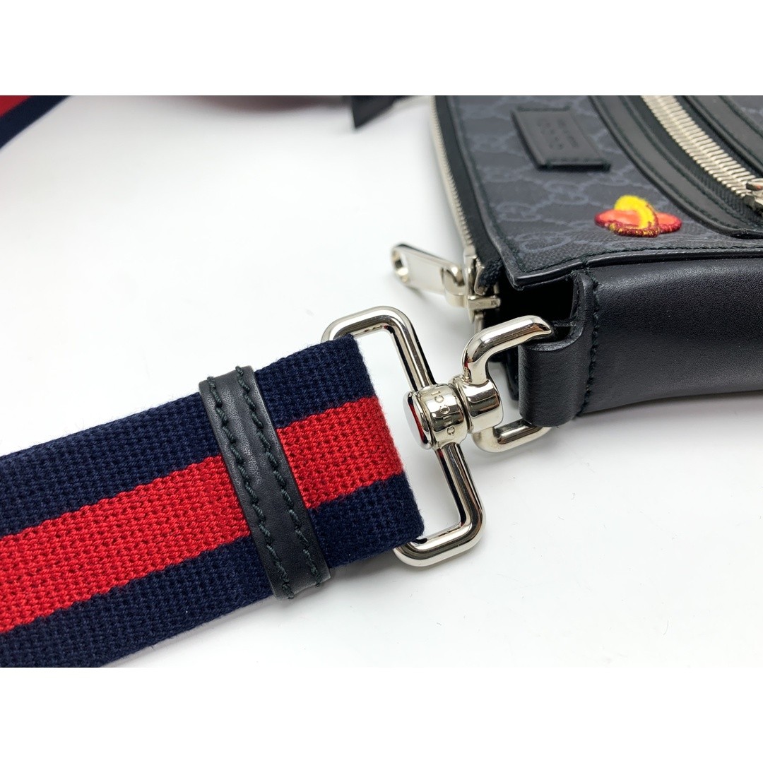 GUCCI GG Supreme Patchwork Tra Snake Courier Shou… - image 5