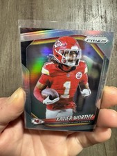 2025 Panini Prizm Silver Holo Xavier Worthy No. 197 Chiefs