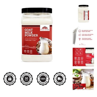 All-Natural Goat Milk Powder, 32 oz - Ideal Dairy Substitute for Health