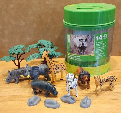 ANIMAL PLANET 14 pc Safari Collection Toy Figurines ToysRus COMPLETE