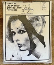 Vintage Belle Sharmeer Pantyhose Lycra Sheer Control Top Suntan Size 2 USA