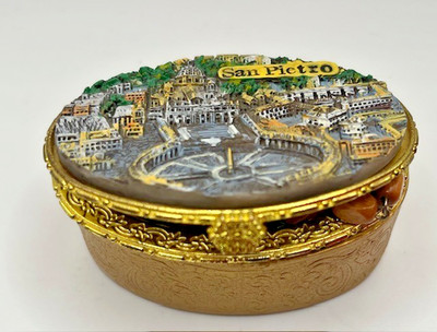 Wooden Rosary Beads in St. Peter's Basilica Piazza San Pietro Box Italy