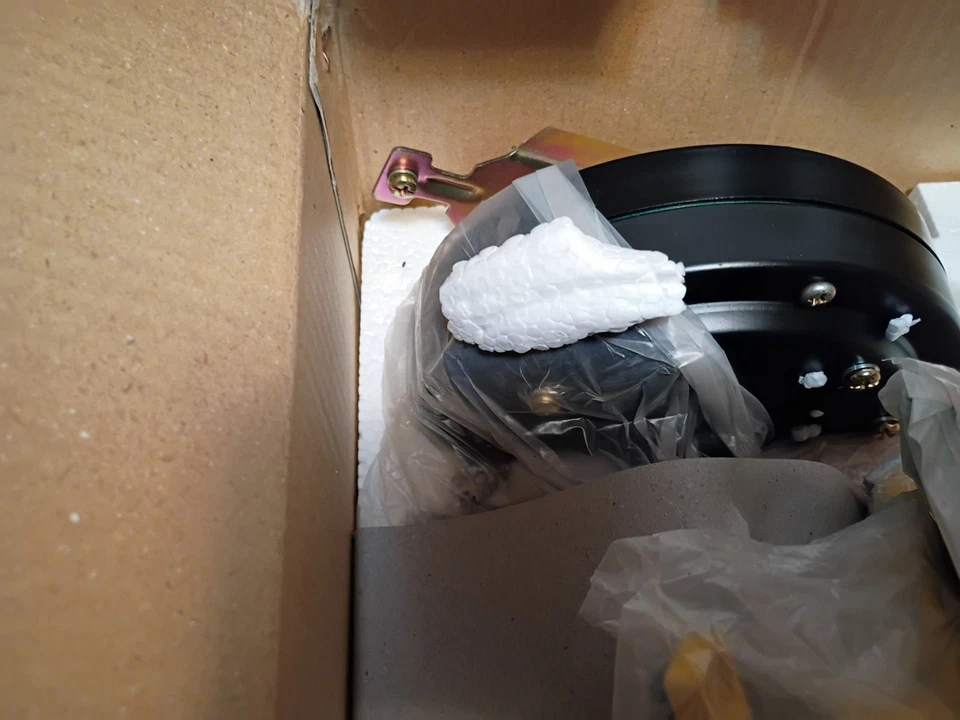 Mainstays 42” Hugger Ceiling Fan Multi Color Blades Light Retro Room Decor 90’s - Image 3 of 4