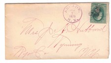 1879 Arcade New York Cover to Wyoming NY
