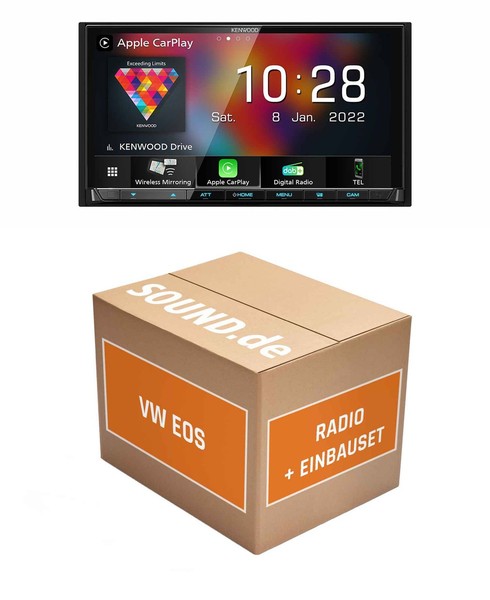 Autoradio Kenwood DMX8021DABS FüR VW EOS (Wireless) Apple Carplay (Wireless) And-image