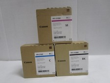 CANON PFI-310 2362C001 Pigment Black Cyan Magenta Ink 330 ml DATE 2025 LOT OF 3