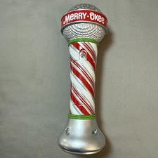 Hallmark Merry-Okee Christmas Karaoke Music Microphone Elf Voice WORKS GREAT