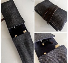 Brietling Genuine Glasses/Pen Wallet Unused Navy Blue