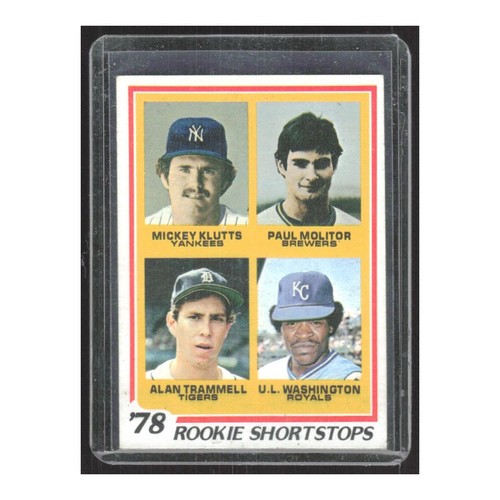1978 1978 Rookie Shortstops Paul Molitor/Alan Trammell RC New York Yankees/Milwa