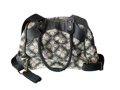 Petunia Pickle Bottom Diaper Bag Purse Backpack Grey & Black