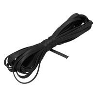 "Doppelt Gefaltetes SchräGband 1/4\" X 5,5Yd Satin Schwarz"