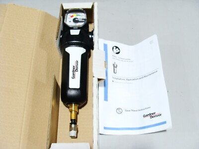 #ad New Gardner Denver Compressed Air Filter W Pressure Gauge 250PSI P N XGGP24FD $99.99
