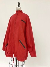 ⭕️ 90s Vintage Ralph Lauren Red 3D stripes Jacket : shirt rave sport pants polo 