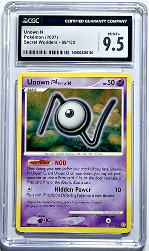 Unown [N] graded CGC 9.5 for sale on eBay