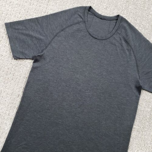 LULULEMON Metal Vent Shirt Herren Small Dunkelgrau Deep Coal Schwarz