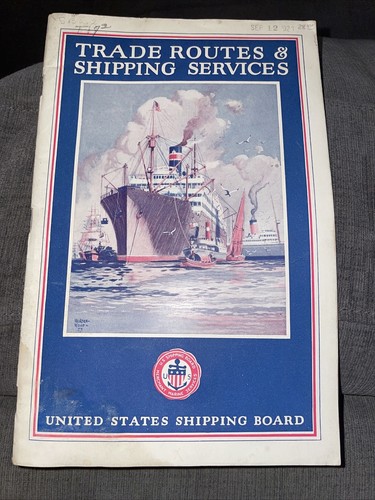 1916 US Handelsrouten & Versanddienstleistungen Broschüre