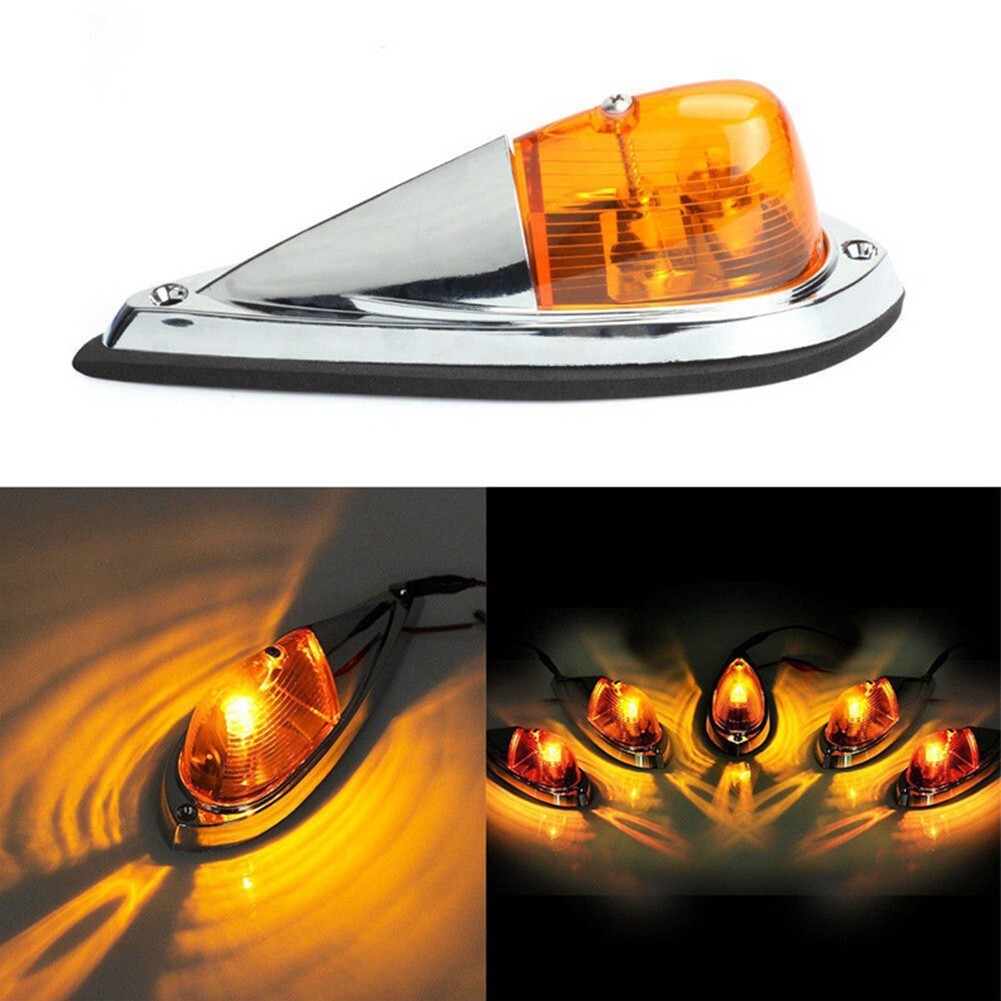 Cab Marker Teardrop Cab Light Amber Cab Roof Marker Lights Car