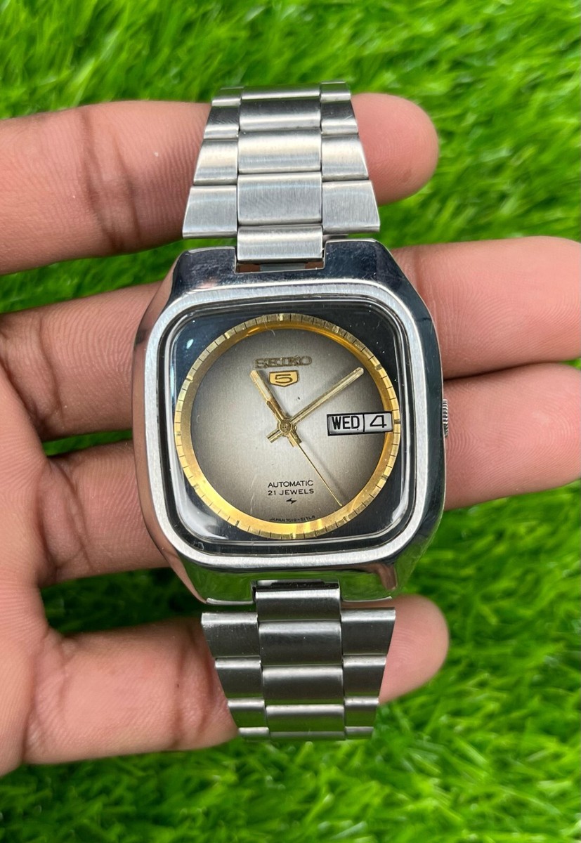 Rare TV Shape Seiko 5 7019-5090 Automatic | eBay