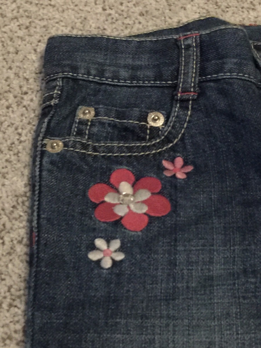 Jeans Slim Coupé (Cropped) Gymboree Taille 5 Fille - Taille Ajustable - Neuf Avec étiquettes