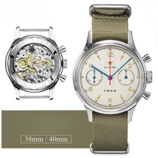 Hot Men's 1963 Chronograph Mechanical Watch Pilot with Movement Air Force