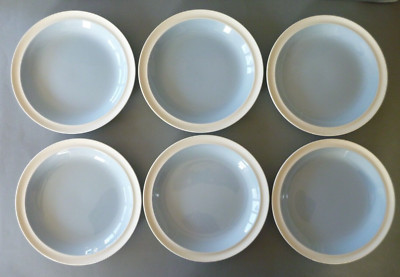 Wedgwood Summer Sky - 6 Dessertteller 9 3/8'' oder 23,75 cm - Salat / Mittagessen - blau