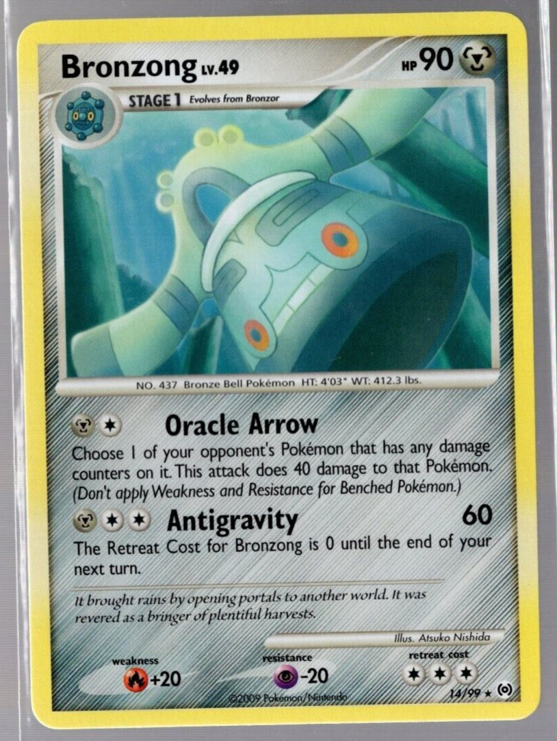 Bronzong 14/99 Non Holo Rare Platinum Arceus Pokemon TCG Near Mint