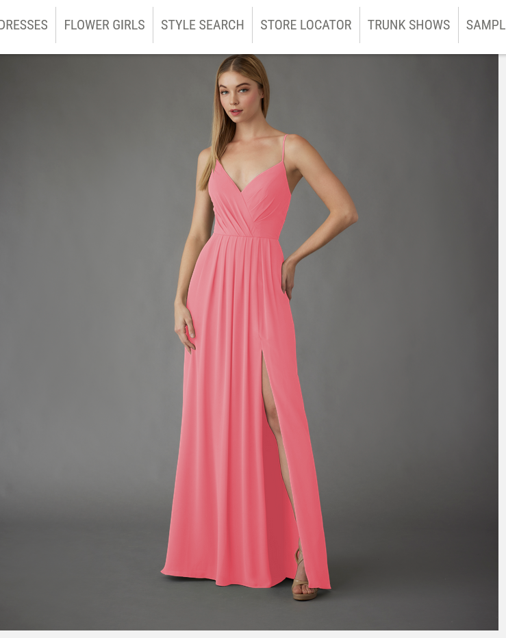 Hayley Paige Occasions Prom Bridesmaid Gown Dress Size 10 Style 52252 Rose NWO