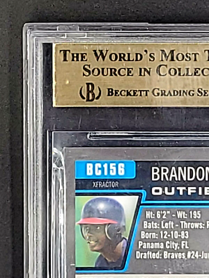 2006 Bowman Chrome Prospects Xfractor #BC156 Brandon Jones 2006 Bowman Chrome Prospects Xfractor #BC156 Brandon Jones