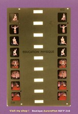 CARTE STÉREO COLORELIEF N° 972, ÉDUCATION PHYSIQUE, FEMMES, ÉROTISME  -P216