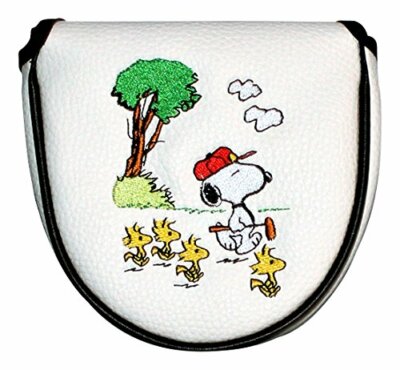Peanuts Snoopy Woodstock Golf Putter Head cover D type H-160 NEW