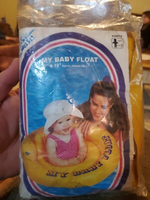 Vintage INTEX My Baby Float New Sealed The Wet Set 1994 Pool Float 27''x18'' - B3