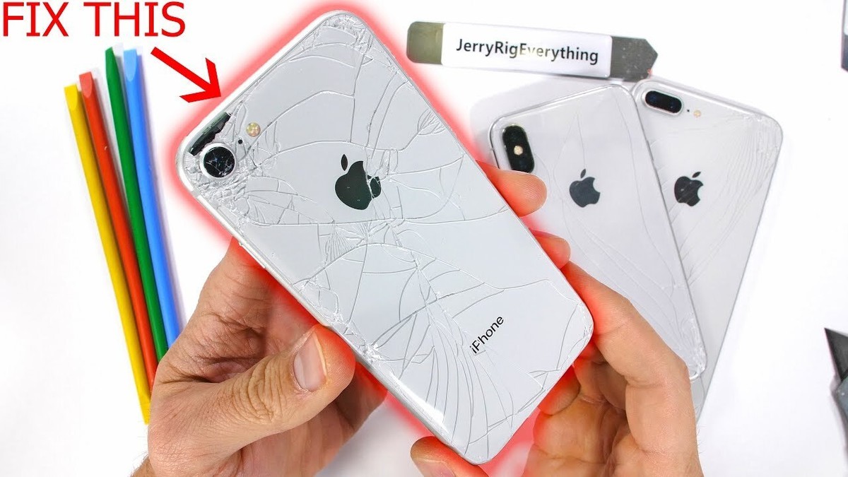 iPhone 8 / SE / 8+ / X / XS / XR / XS Max Cracked Back Glass