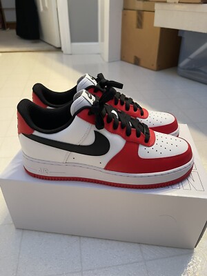 Brand New Mens Nike Air Force 1 Low Custom by You Size 10.5 Jordan Chigago Color