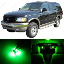 16 X Green Led Interior Light Package For 1997 - 2002 Ford Expedition Pry Tool