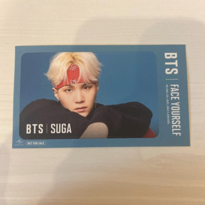 BTS SUGA Face Yourself IC Card Sticker Photocard Album Venue