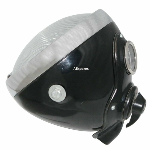 Black 6" Lucas Du42 Headlight Headlamp Panther Fits Triumph Ariel Douglas - Picture 6 of 6