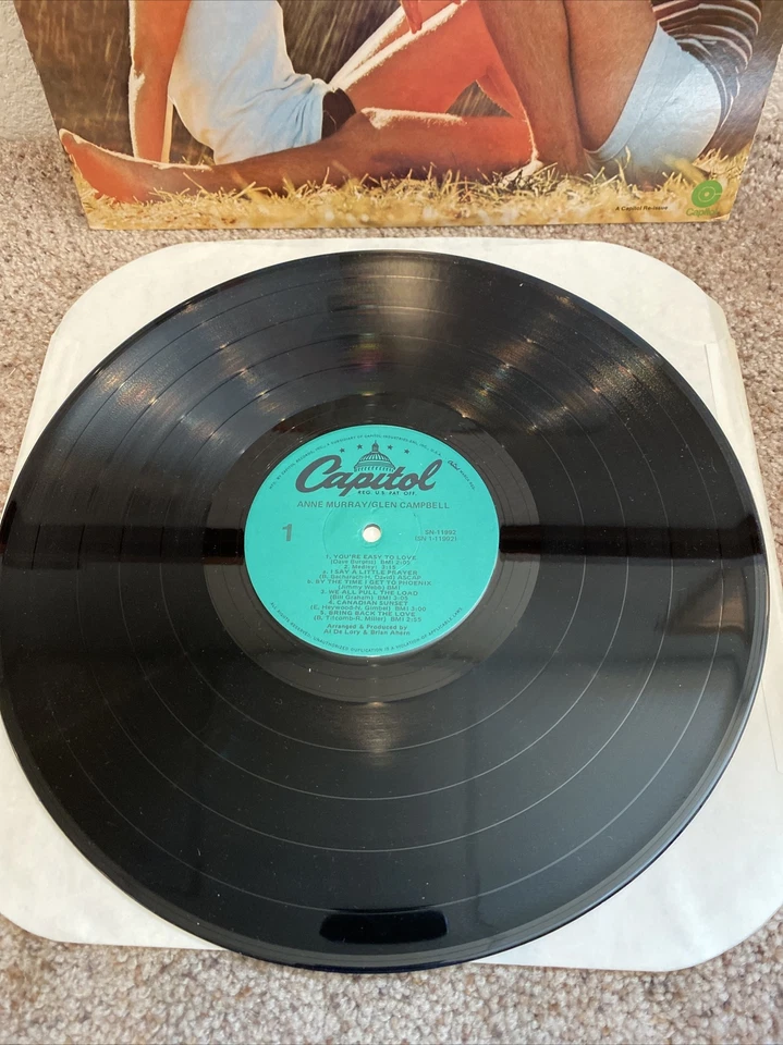 33 rpm vinyl anne murray glenn campbell  - Image 3 of 4