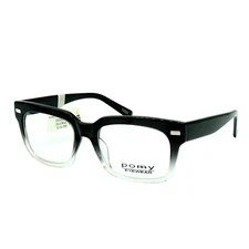 Pomy Eyewear Romane Black Mist Eyeglass Frames 53 18 150